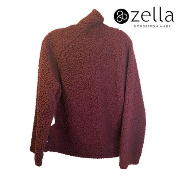 Z by Zella Women's Faux‎ Shearling Half Zip Pullover Sweatshirt NWT - Picture 5 of 7